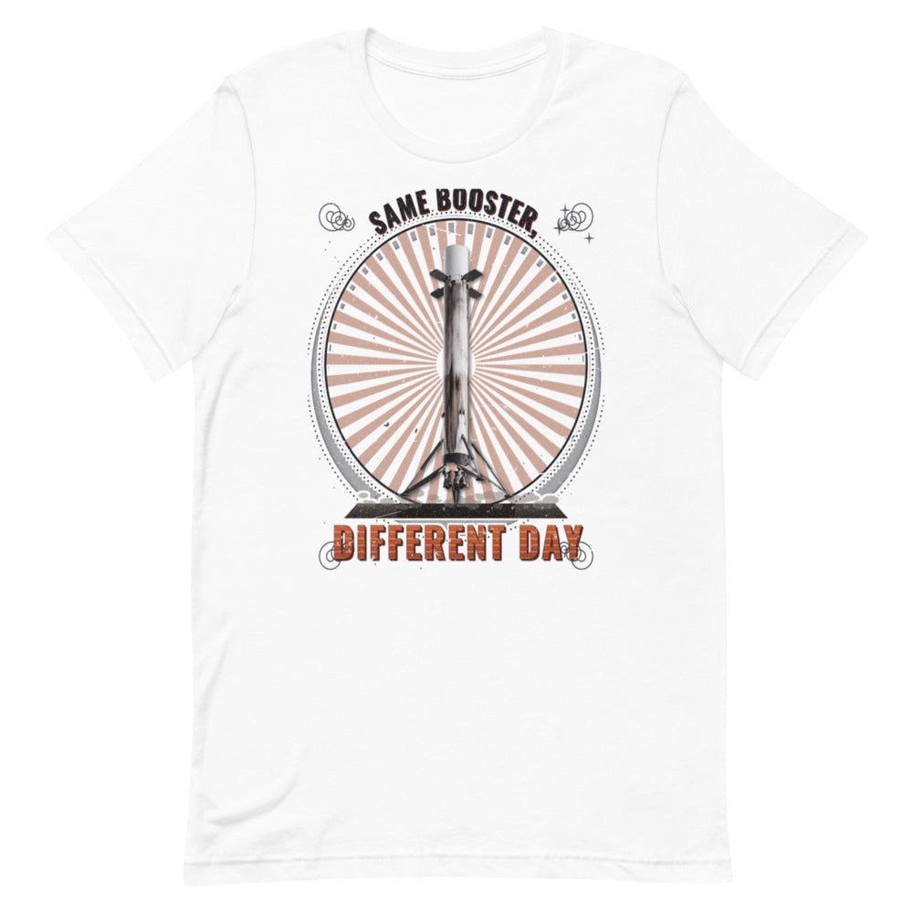 Same Booster, Different Day (White) - Classic Tee - Front
