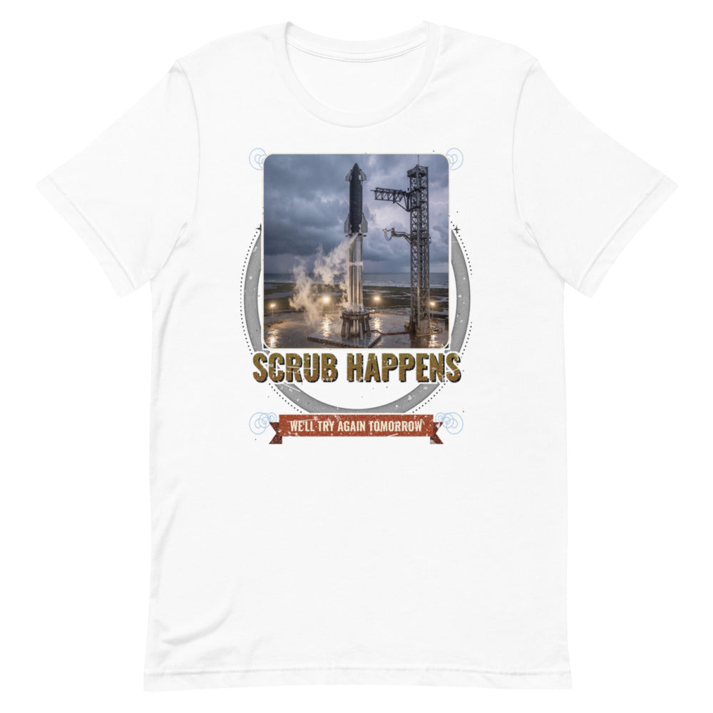 Scrub Happens - Classic Tee - White - Front