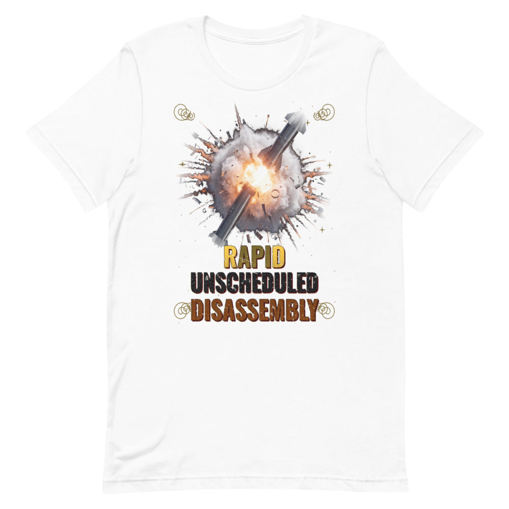 Rapid Unscheduled Disassembly - Classic Tee - White - Front
