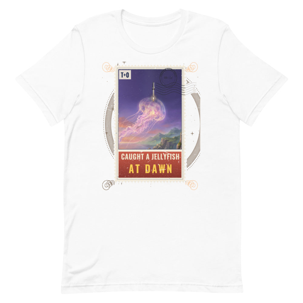 Caught a Jellyfish at Dawn - Classic Tee - White - Front