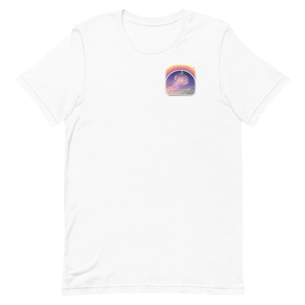 Plume Season (Black) - Classic Tee - White - Front [Classic Tee - Back + Left Chest / White]