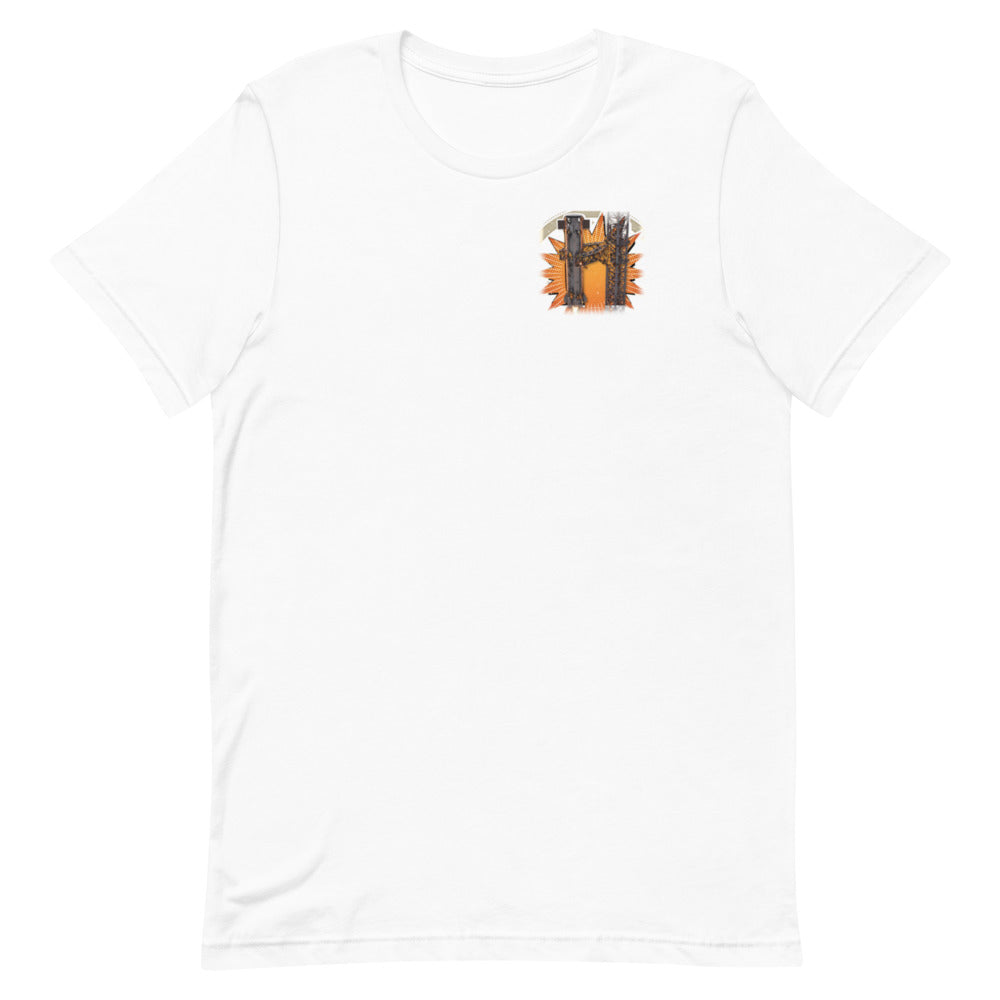 Caught It - Classic Tee - White - Front [Classic Tee - Back + Left Chest / White]