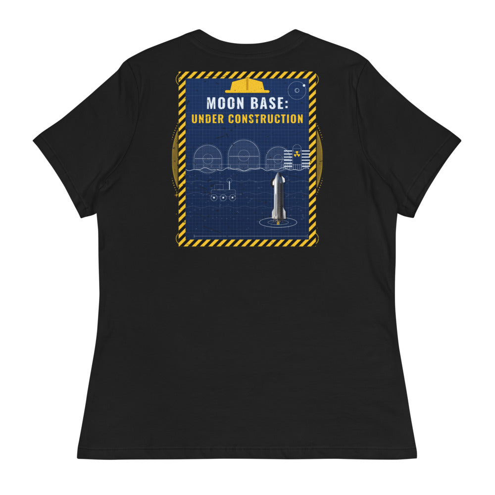 Moon Base - Women's Relaxed Tee - Back