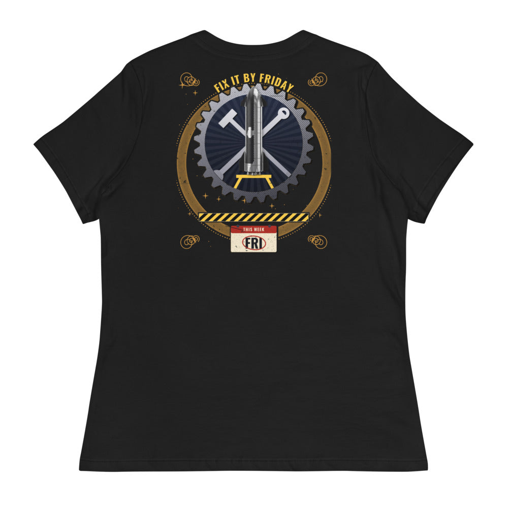 Fix It By Friday - Women's Relaxed Tee - Back