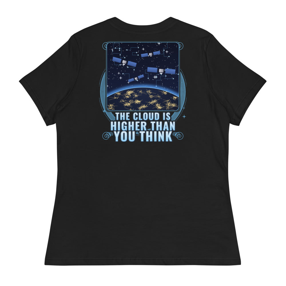 The Cloud Is Higher Than You Think - Women's Relaxed Tee - Back