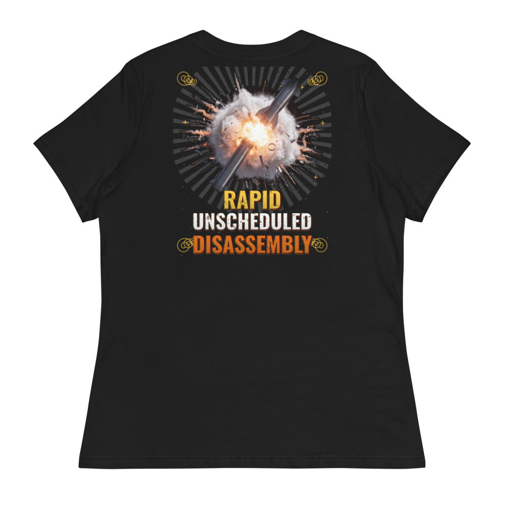 Rapid Unscheduled Disassembly - Women's Relaxed Tee - Back