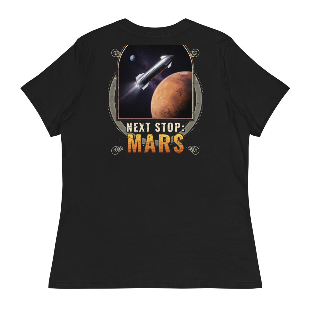 Next Stop Mars - Women's Relaxed Tee - Back