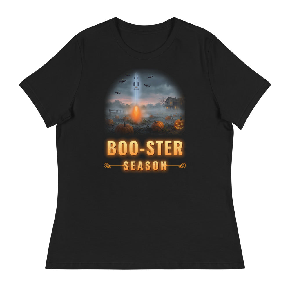 Boo-ster Season - Women's Relaxed Tee - Front