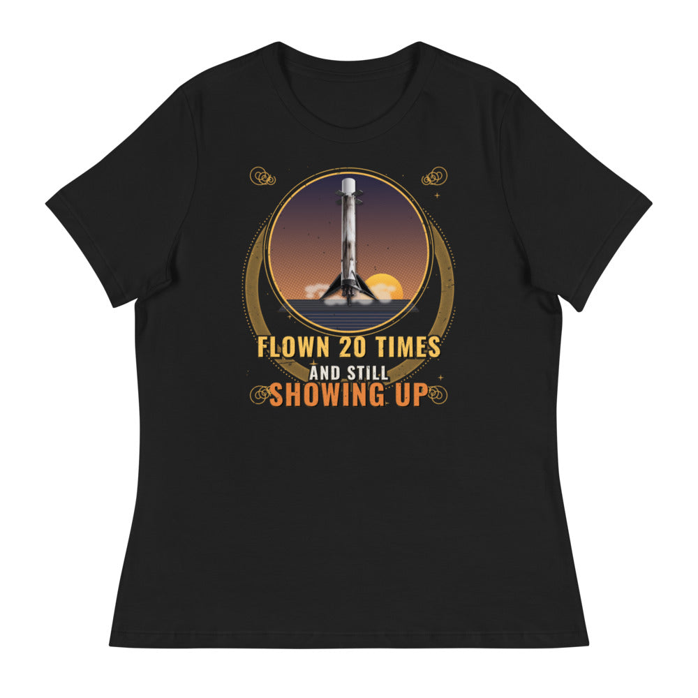 Same Booster, Different Day (Black) - Women's Relaxed Tee - Front