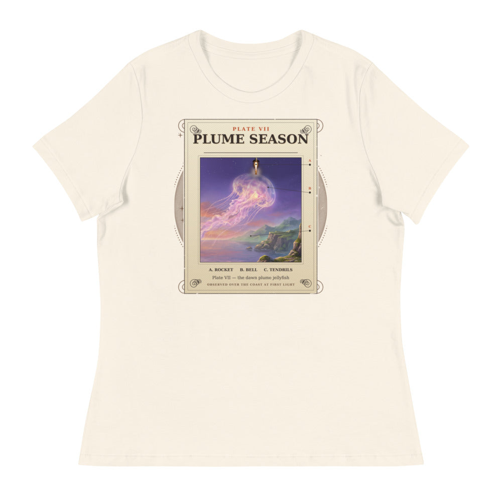 Plume Season (Soft Cream) - Women's Relaxed Tee - Front